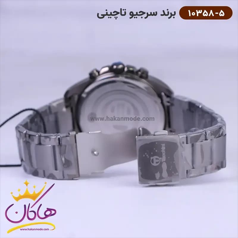 ساعت سرجیو تاچینی مردانه استیل مشکی کد 10358/5 — تصویر ۲