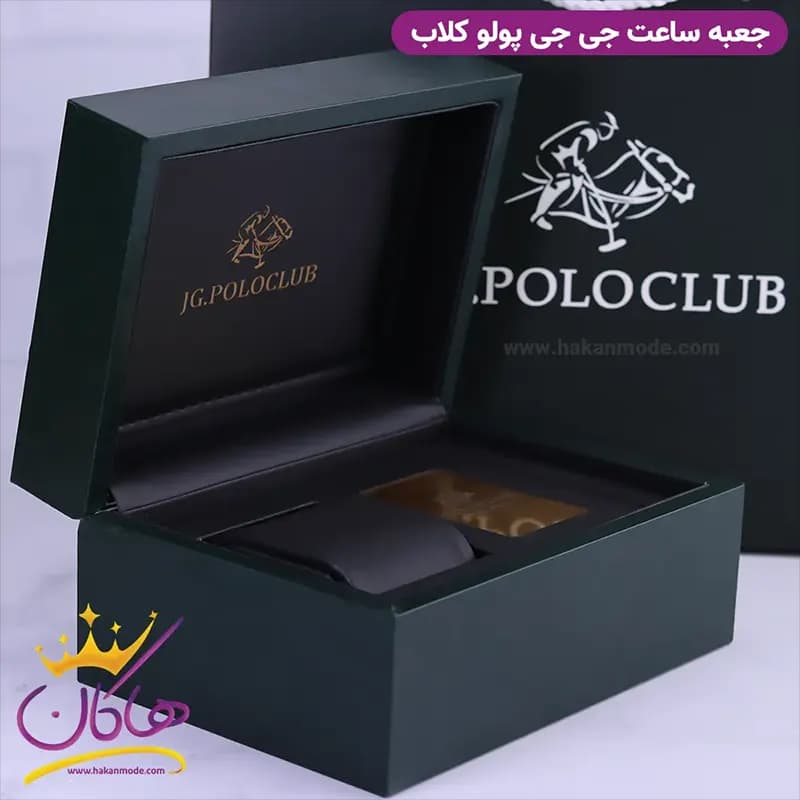 ساعت جی جی کلاب مردانه فلزی صفحه مشکی کد 11569/3 — تصویر ۲
