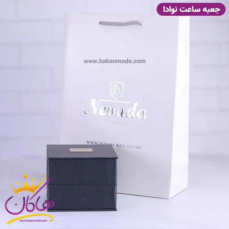 ساعت ست نوادا فلزی طلایی کد 1388 — تصویر ۶