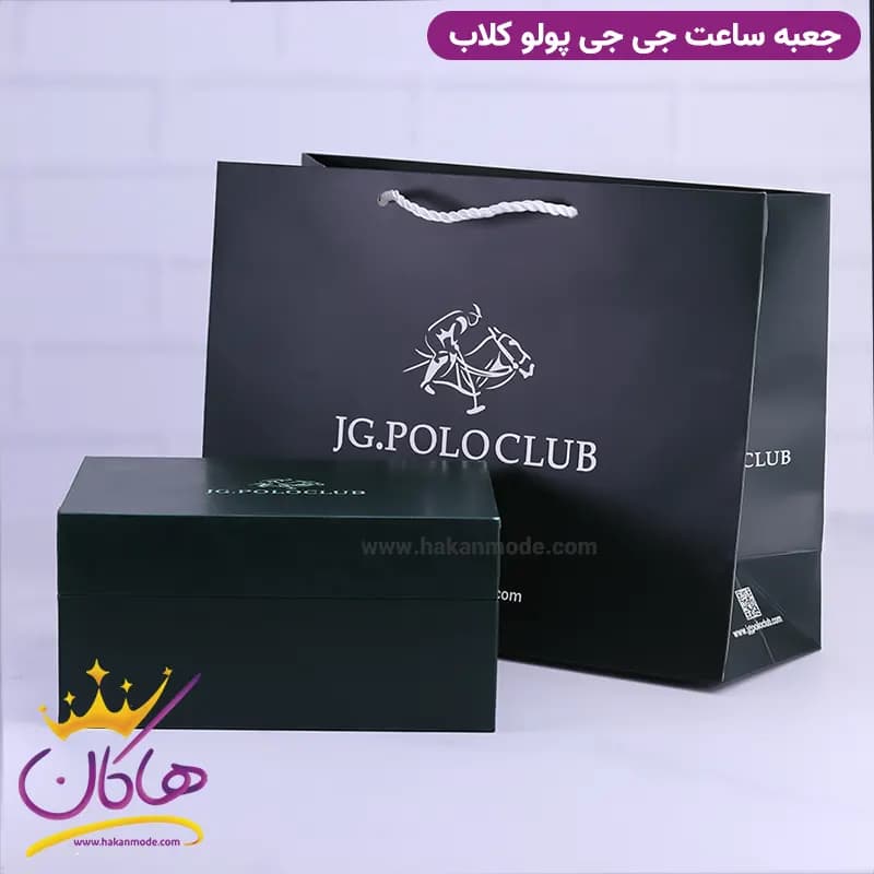 ساعت جی جی پولو مردانه بند چرمی مشکی 2630/1 — تصویر ۶