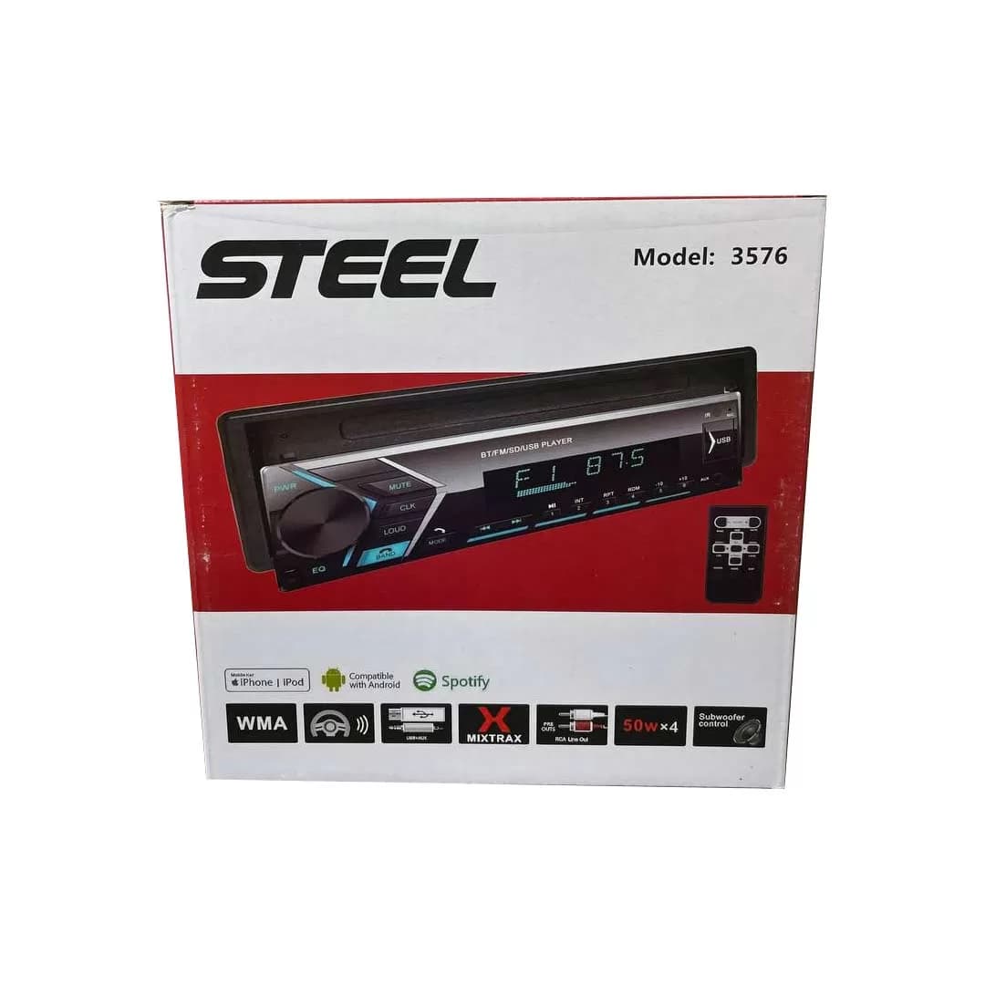 پخش خودرو برند STEEL مدل 3576 بلوتوثی — تصویر ۲
