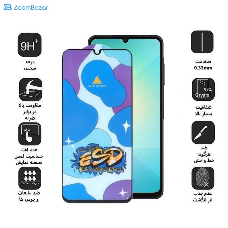 گلس اپیکوی مدل Star ESD مناسب برای گوشی موبایل سامسونگ Galaxy A06/A06s/A05s/A05/F05 — تصویر ۷
