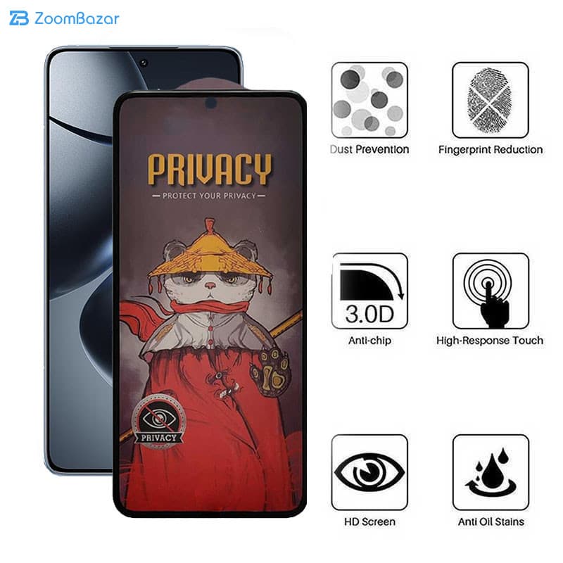 گلس پرایوسی اپیکوی مدل Airbavacy مناسب برای گوشی موبایل شیائومی 14T Pro / 14T / Redmi K70 Ultra — تصویر ۳
