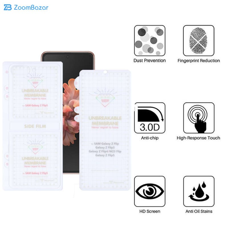 گلس اپیکوی مدل Hydrogel مناسب برای گوشی موبایل سامسونگ Galaxy Z Flip 6 — تصویر ۶