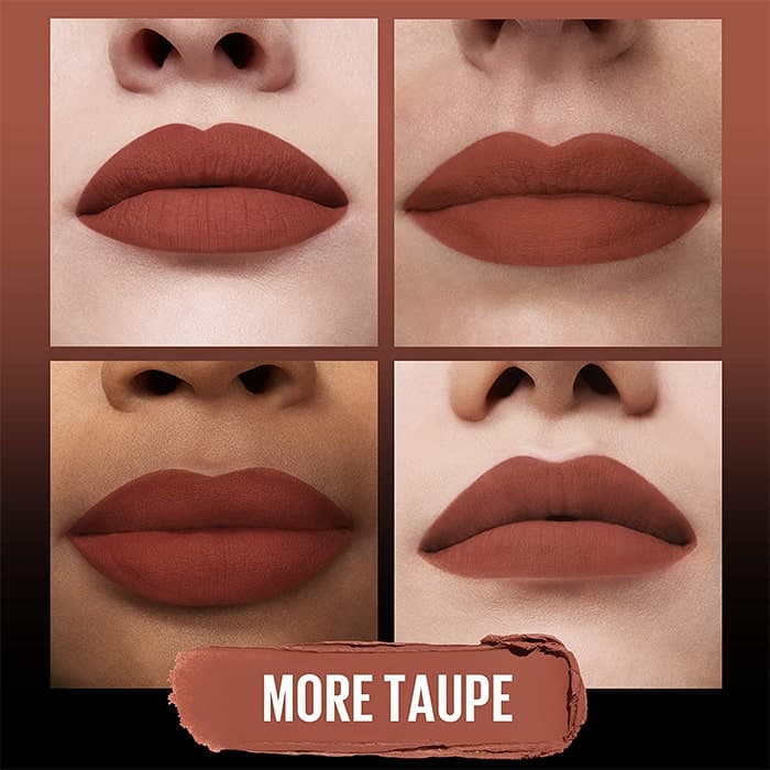 رژ لب استیکی مات میبلین رنگ More Taupe 799 — تصویر ۲