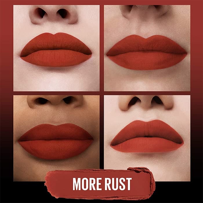 رژ لب استیکی مات میبلین رنگ More Rust 899 — تصویر ۲