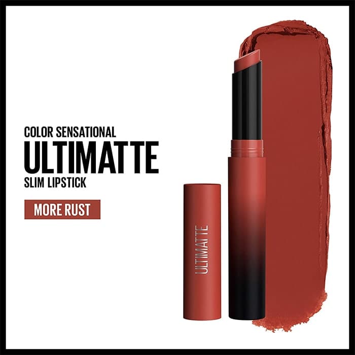 رژ لب استیکی مات میبلین رنگ More Rust 899 — تصویر ۳