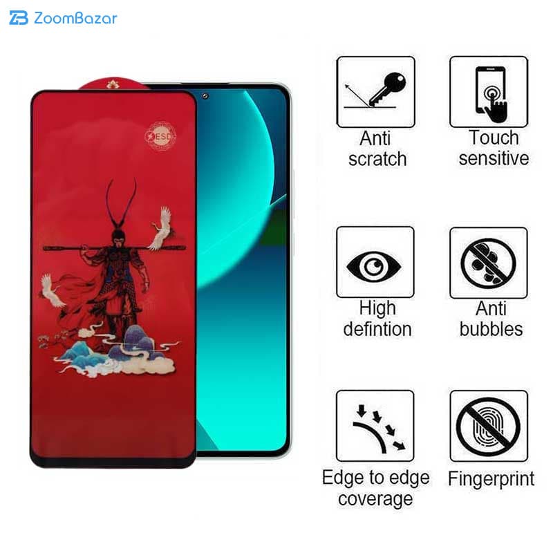 گلس اپیکوی مدل Monkey King مناسب برای گوشی موبایل شیائومی 13T Pro/ 13T/ 12T Pro/ 12T/ 11T Pro/ 11T/ Mi 10T Lite 5G — تصویر ۶