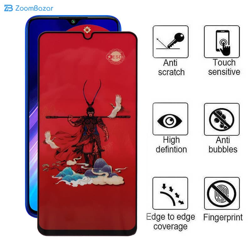 گلس اپیکوی مدل Monkey King مناسب برای گوشی موبایل شیائومی Redmi Note 8 Pro / Note 9 4G/ Redmi 9 Prime 4G/ 9/ 9 Power 4G/ 10A — تصویر ۴