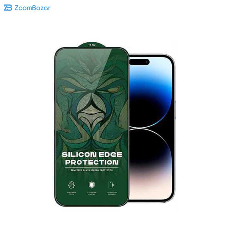 گلس اپیکوی مدل Silicon Edges مناسب برای گوشی موبایل اپل iPhone 15 Pro — تصویر ۳