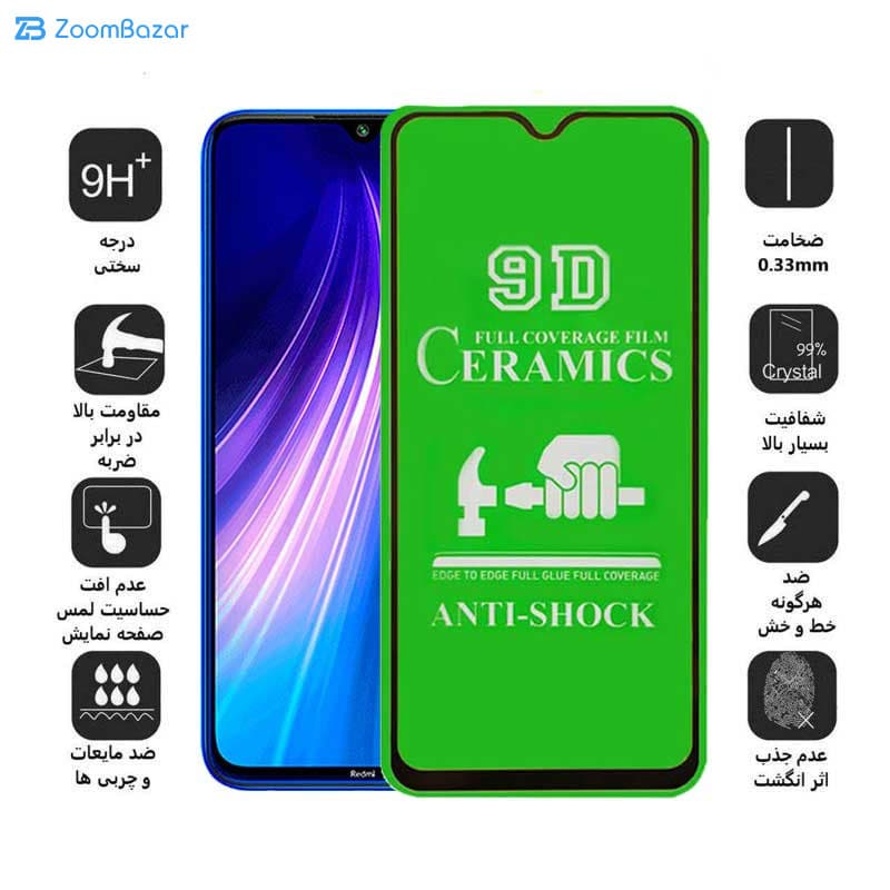 گلس سرامیکی اپیکوی مدل unbreakable مناسب برای گوشی موبایل شیائومی Redmi Note 8 — تصویر ۳