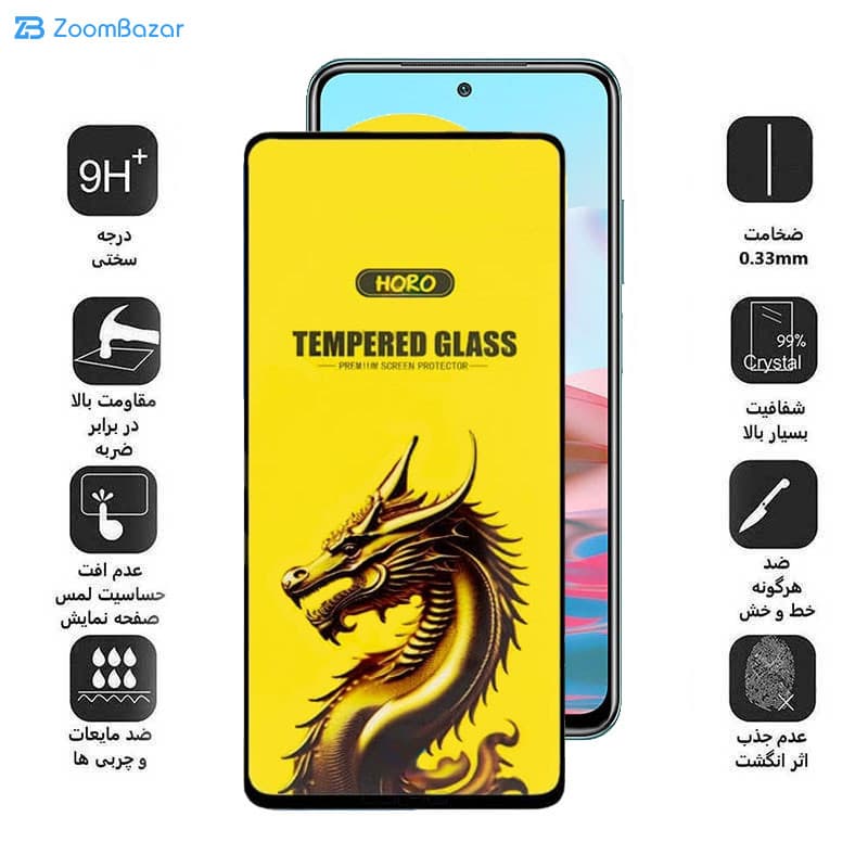 گلس اپیکوی مدل Golden Dragon مناسب برای گوشی موبایل شیائومی Poco M5s 4G/ M4 Pro 4G/ Redmi Note 11 4G/Global/ Note 10 4G — تصویر ۶