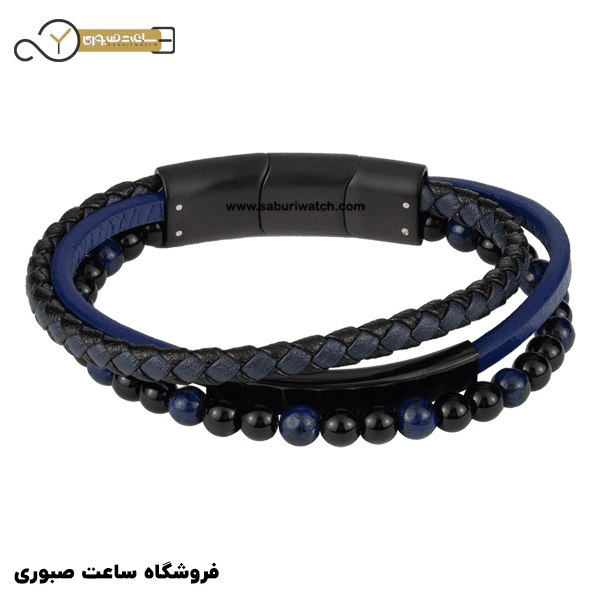 دستبند چرم ژاک لمن مدل S-B112A
