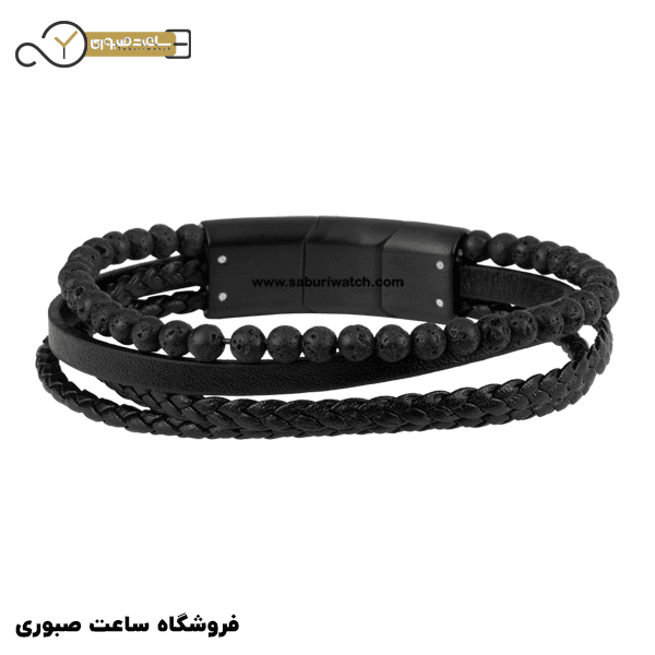 دستبند چرم ژاک لمن مدل S-B106A