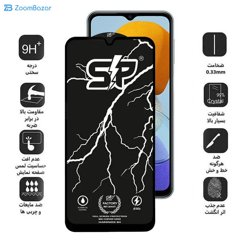 گلس اپیکوی مدل SP Factory مناسب برای گوشی موبایل سامسونگ Galaxy M23 4G/M14 5G/M13 5G/M13 4G /A12 4G — تصویر ۶