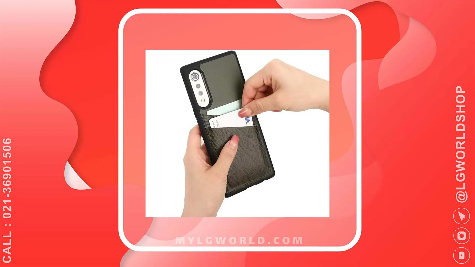 کاور چرم اصل Design Skin برای LG VELVET ساخت کره جنوبی – کروکودیلی زیتونی — تصویر ۶