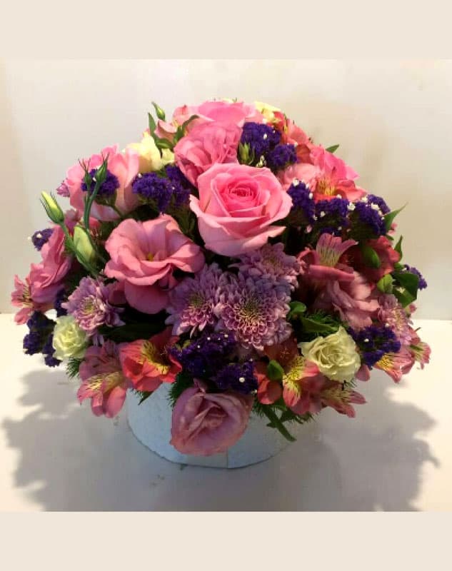 باکس گل گرد چرمی کد 439