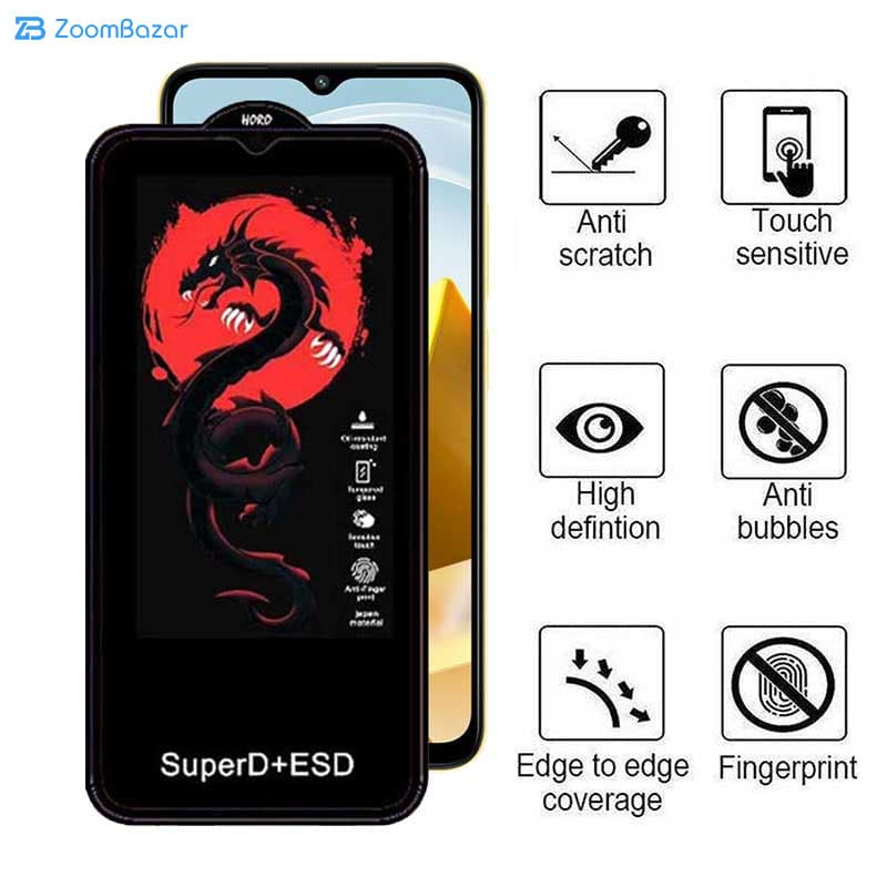 گلس اپیکوی مدل Dragon ESD مناسب برای گوشی موبایل شیائومی Poco M5 4G India /M5 4G/Poco M4 5G India /M4 5G/Redmi 11 Prime 4G/5G/Note 11R 5G/10 5G — تصویر ۶