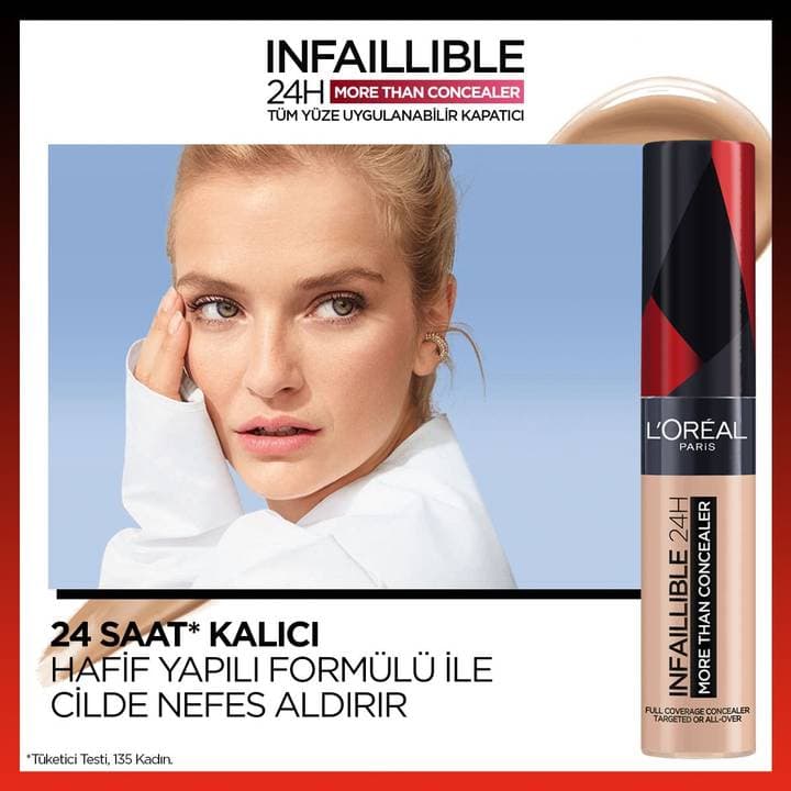 کانسلراینفالیبل Infaillible 330 Pecan Concealer لورال پاریس — تصویر ۴
