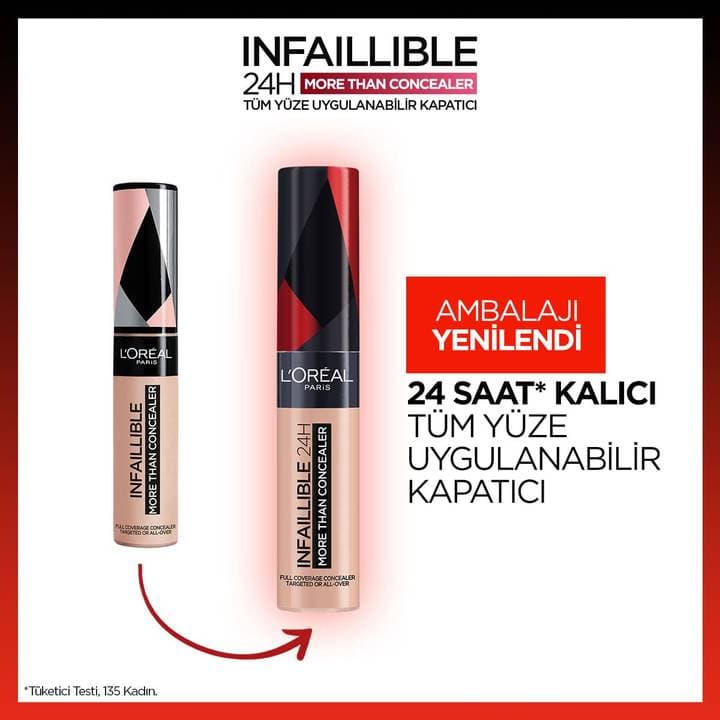 کانسلراینفالیبل Infaillible 330 Pecan Concealer لورال پاریس — تصویر ۵