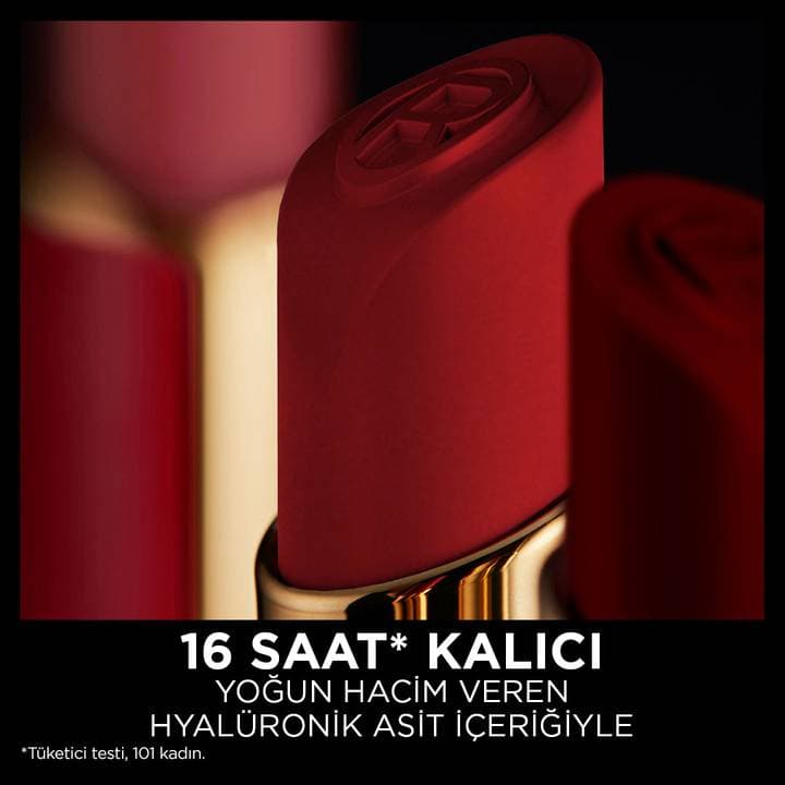 رژلب کالر ریج Color Riche Intense Volume Matte 346 Rouge Determin لورال پاریس — تصویر ۵
