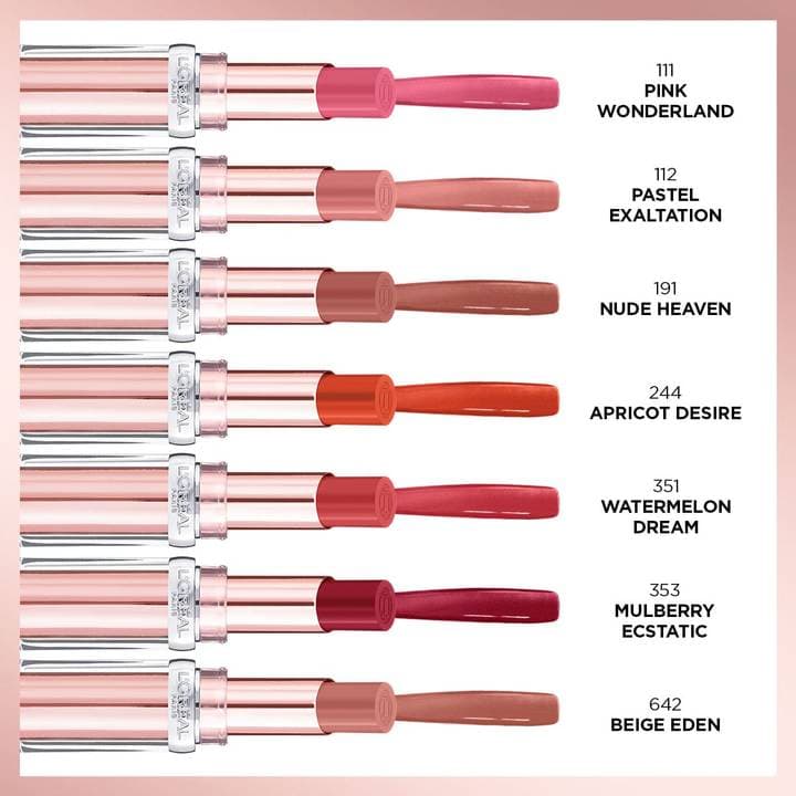 رژلب گلاو پارادیس Glow Paradise Balm-in-Lipstick 351 Watermelon Dream لورال پاریس — تصویر ۸