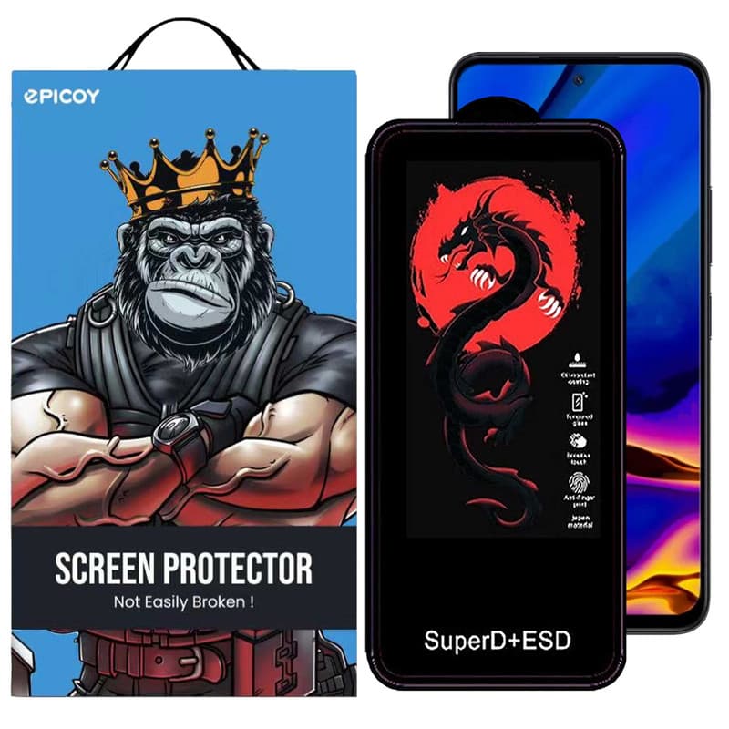 گلس اپیکوی مدل Dragon ESD مناسب برای گوشی موبایل شیائومی Poco M6 Pro 5G / Redmi 12 / Note 12R