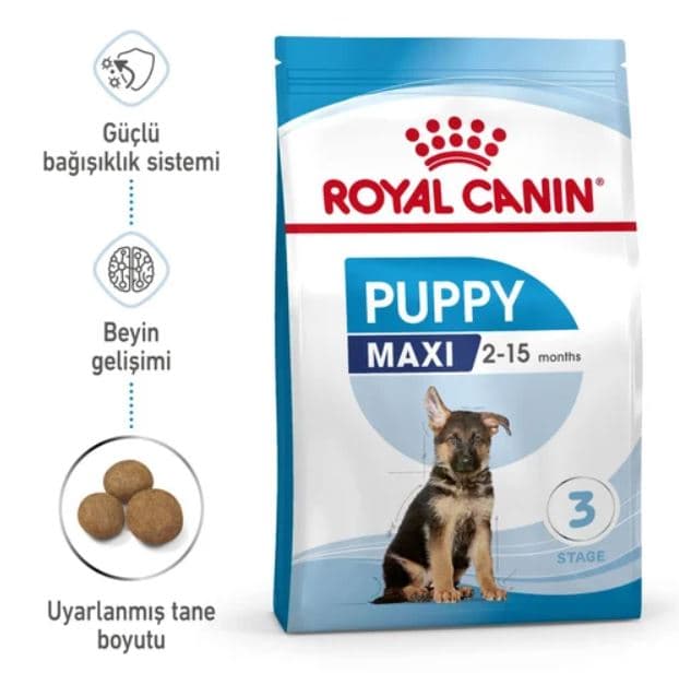 غذای کامل سگ Maxi Puppy رویال کنین 10Kg — تصویر ۲