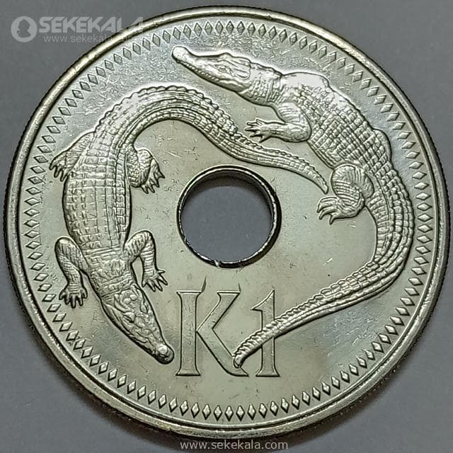 سکه 1 کینا گینه نو 2004 (UNC)