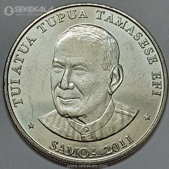 سکه 50 سنه کمیاب ساموآ 2011 (UNC) — تصویر ۲