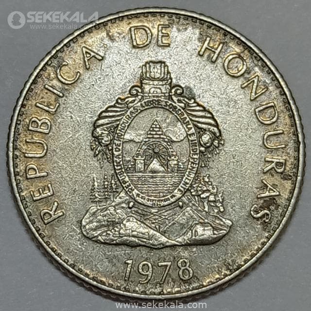 سکه 20 سنتاوو کمیاب هندوراس 1978 — تصویر ۲