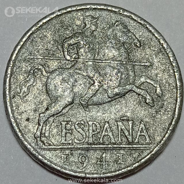 سکه 5 سنتیمو اسپانیا 1941 (فرانسیسکو فرانکو )