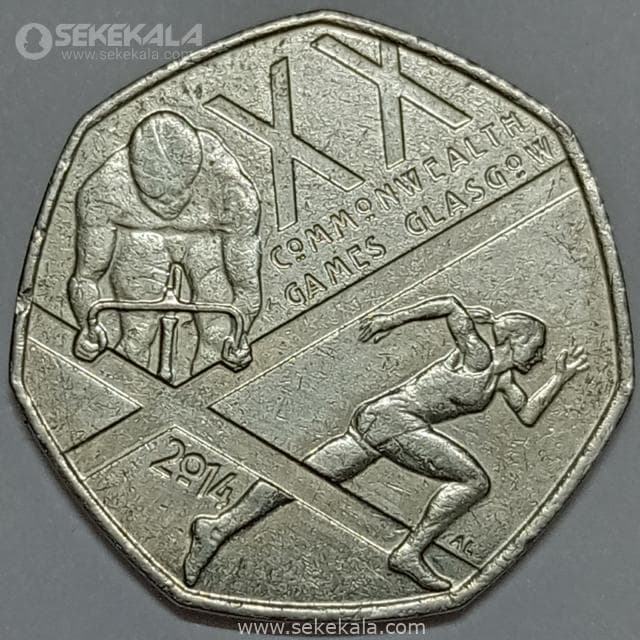 سکه 50 پنس (نیم پوند) یادبودی کمیاب انگلیس 2014