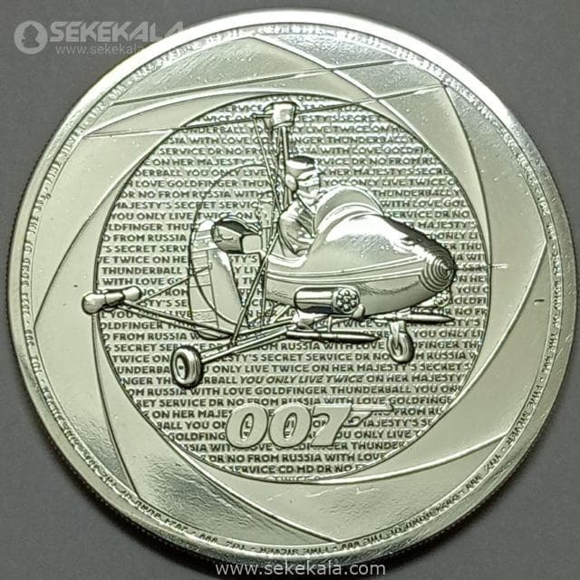 سکه 2 پوند پروف نقره انگلیس 2024(جیمز باند 007)(چارلز سوم)