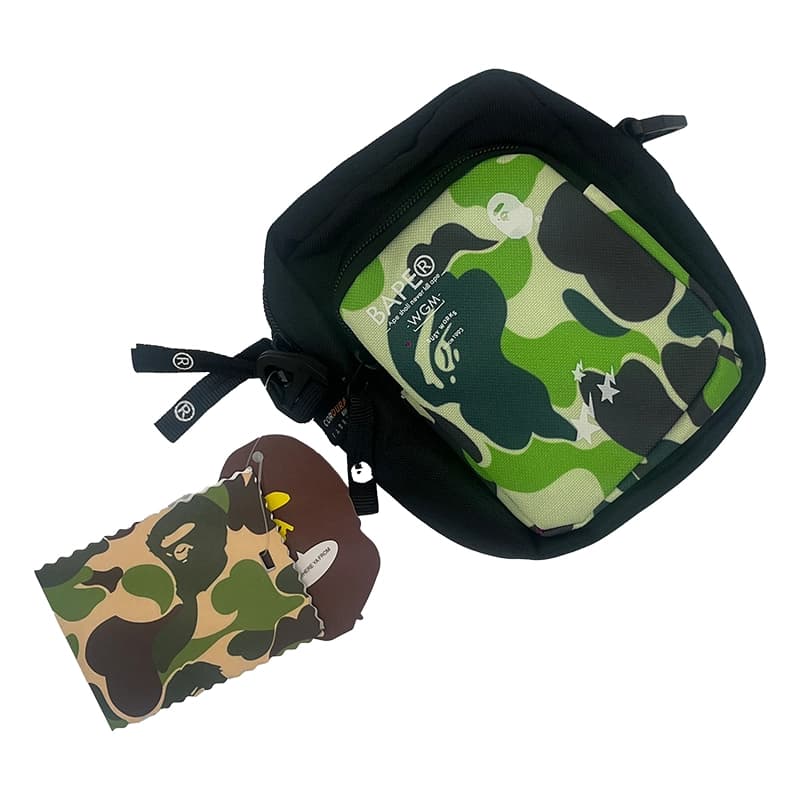 بادی بگ یا کیف بیپ Bape وارداتی سبز — تصویر ۴