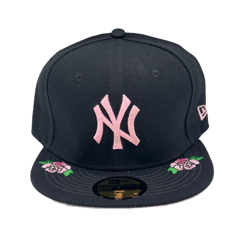 کلاه فیت بک مدل NY – Rose Pink گل صورتی