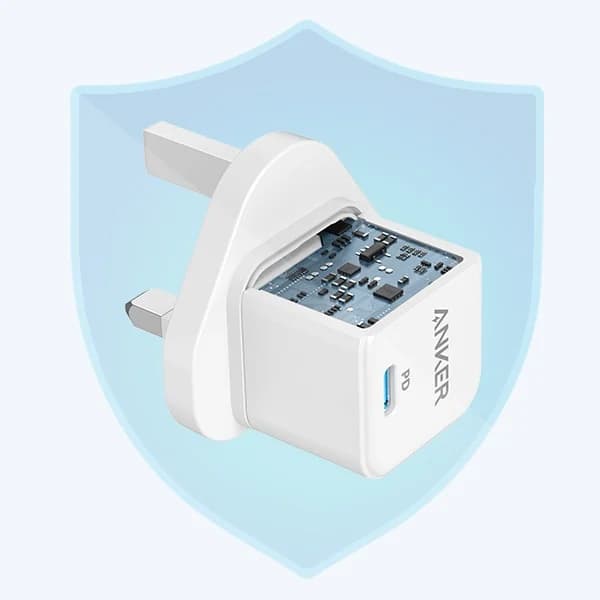 آداپتور شارژر انکر مدل powerport3 20w cube A2149 — تصویر ۷