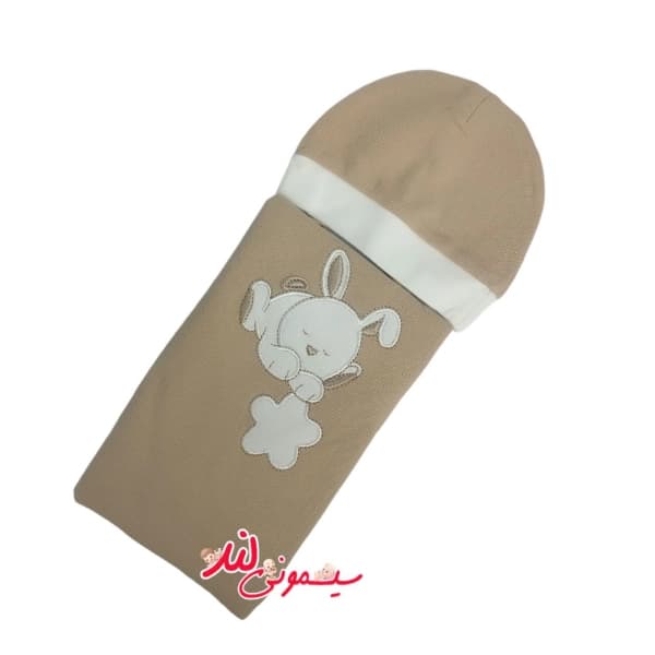 قنداق چسبی به همراه کلاه چیکو گلدوزی (قنداق فرنگی)