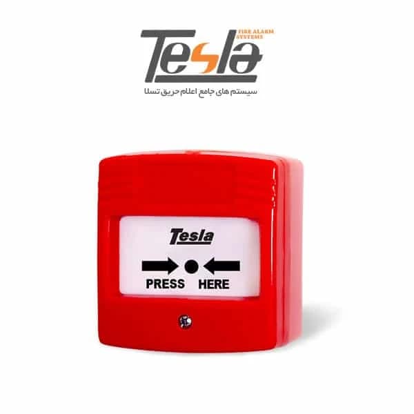 شستی اعلام حریق تسلا مدل MCP-124 کد M13637 — تصویر ۲