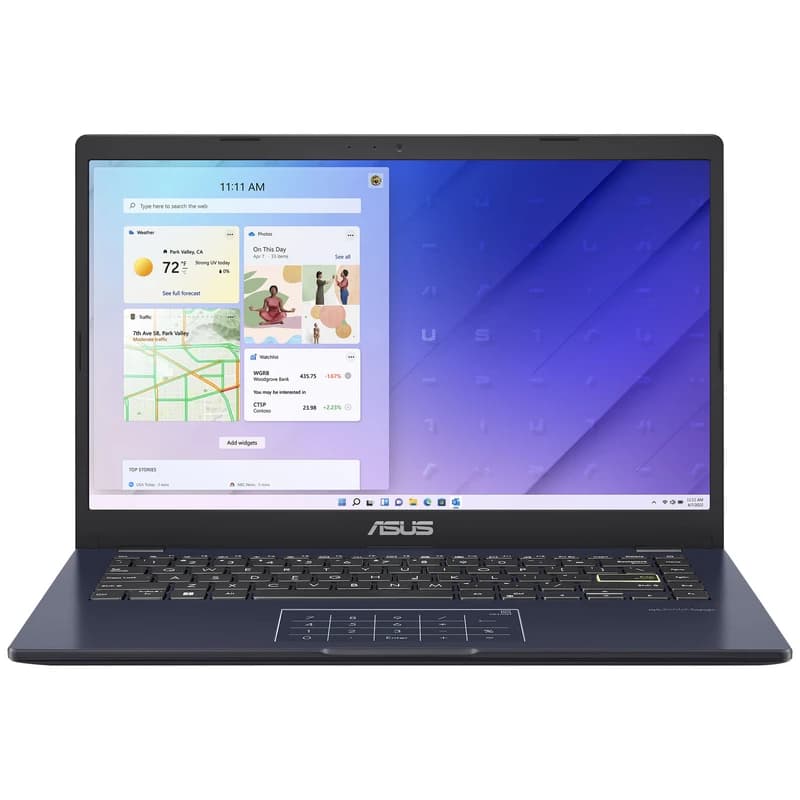 لپ تاپ ایسوس VIVOBOOK 14 E410KA | Celeron N6000 | 4GB DDR4 | 64GB eMMC+256GB SSD — تصویر ۶