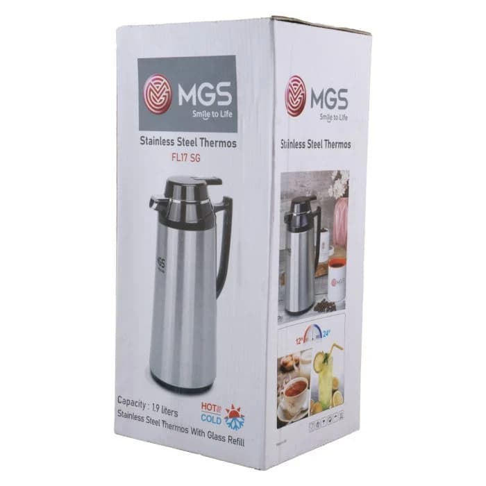 فلاسک بدنه استیل 1/9 لیتری برند ام جی اس MGS کد کالا FL17SG — تصویر ۵
