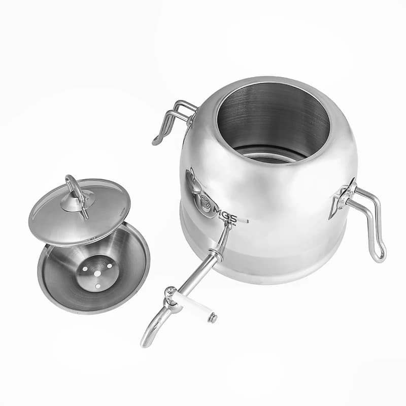 کتری استیل با دو قوری برند ام جی اس MGS کد کالا K41010 — تصویر ۵
