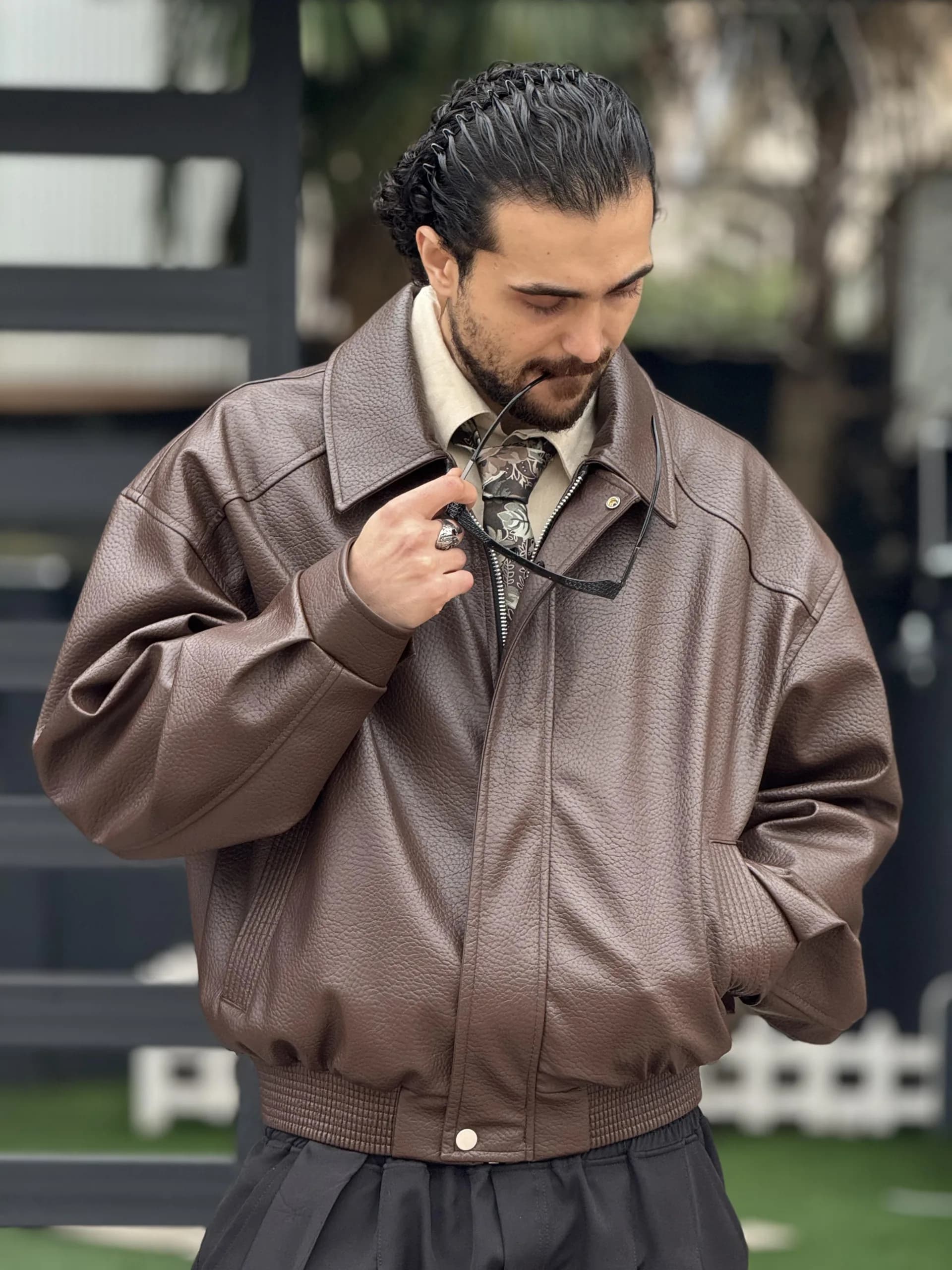 چرم ماری قهوه‌ای M — تصویر ۵