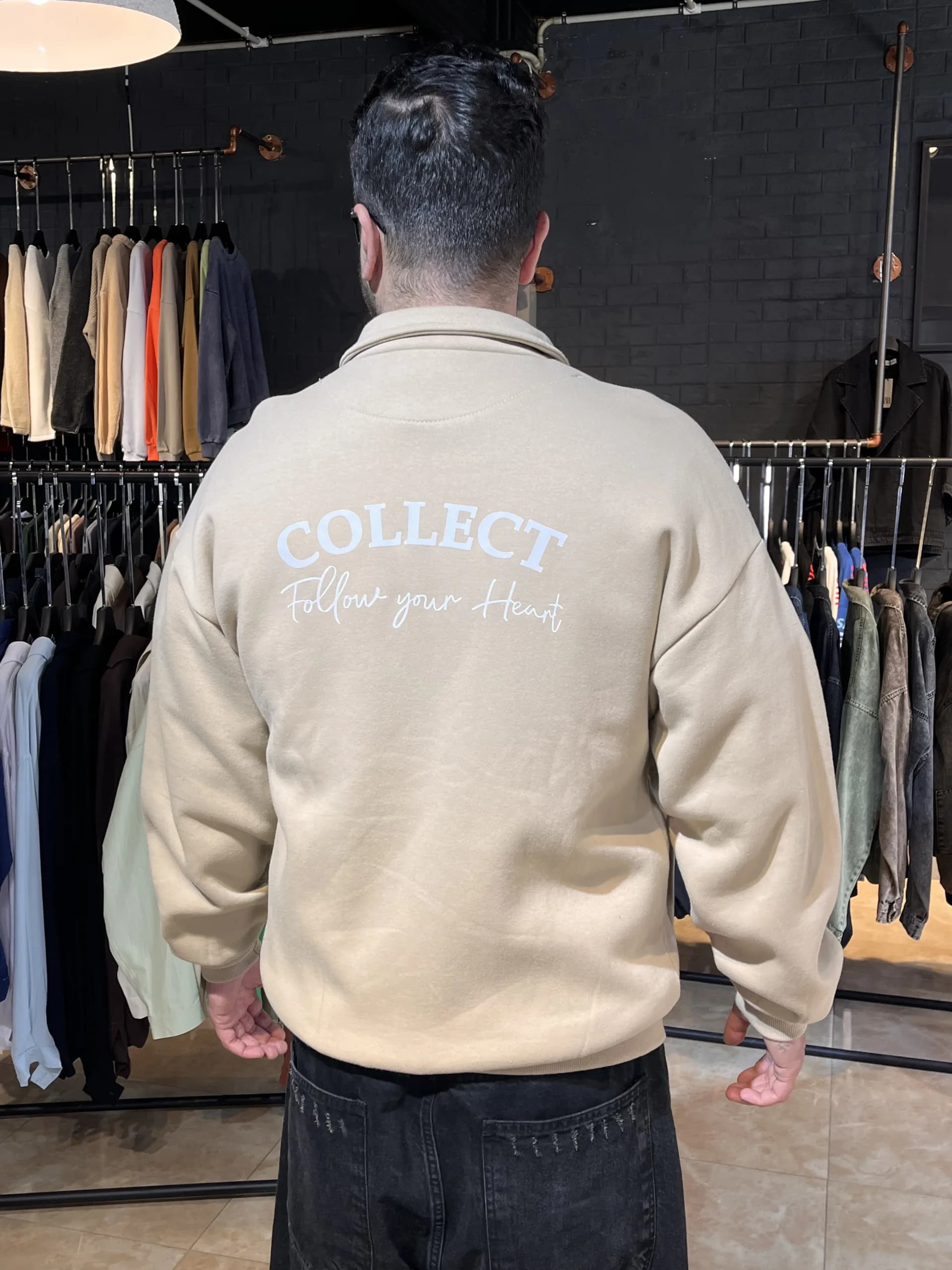 سویی یقه دار ZARA کرم XL — تصویر ۲