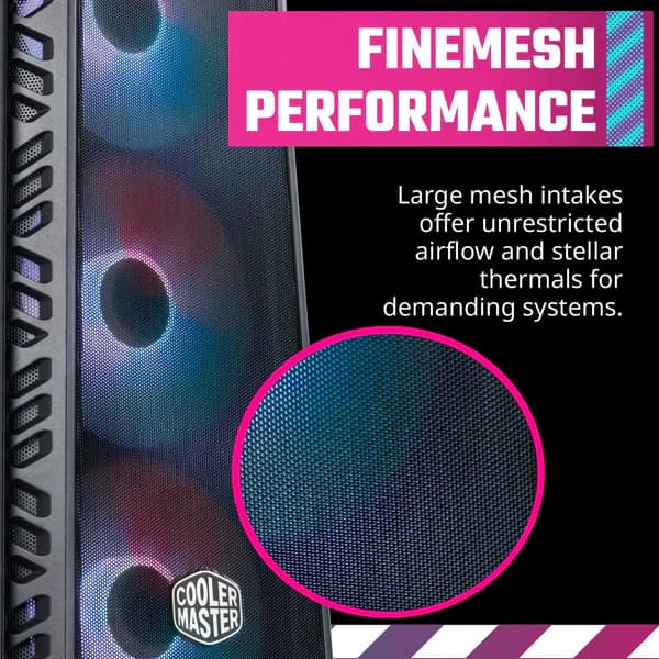 کیس کولر مستر مدل MASTERBOX 520 MESH — تصویر ۳