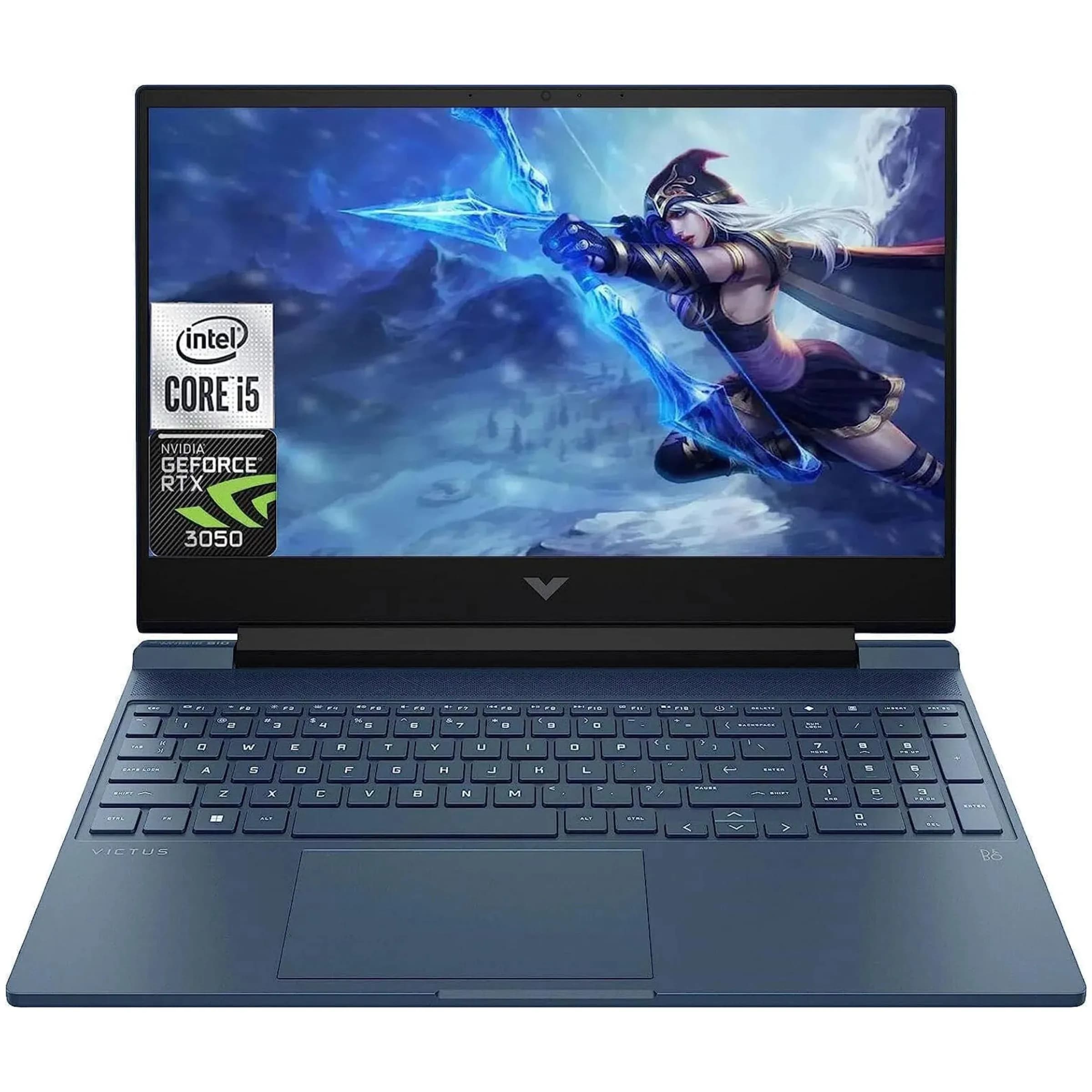 لپ‌تاپ گیمینگ HP Victus 15 | مدل FA0033DX | پردازنده Core i5 12450H | رم 8GB | هارد 512GB | گرافیک 4GB RTX 3050 | صفحه نمایش 15.6 اینچ