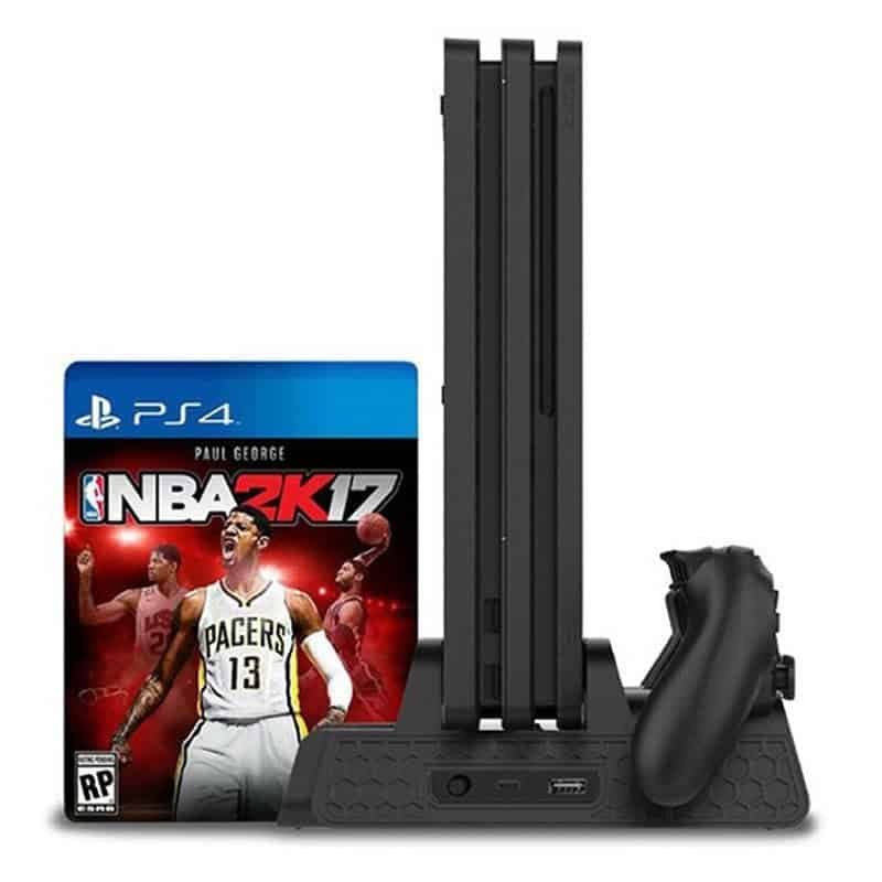 پایه نگهدارنده و شارژر دسته بازی PS4 Slim / Pro دابی TP4-882 — تصویر ۶