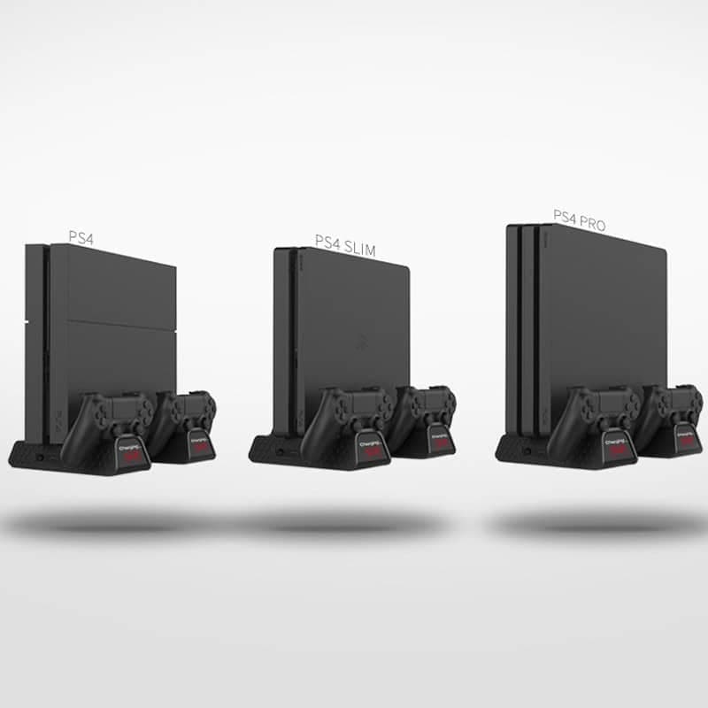 پایه نگهدارنده و شارژر دسته بازی PS4 Slim / Pro دابی TP4-882 — تصویر ۸