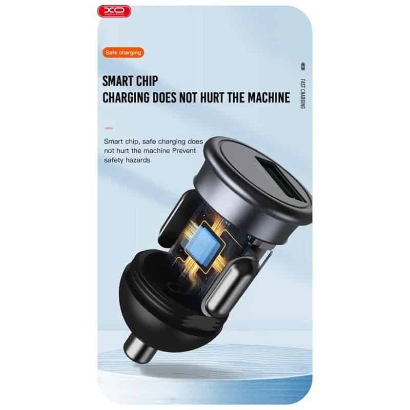 شارژر فندکی فست شارژ XO XO-CC46 3A QC3.0 PD 18W — تصویر ۸