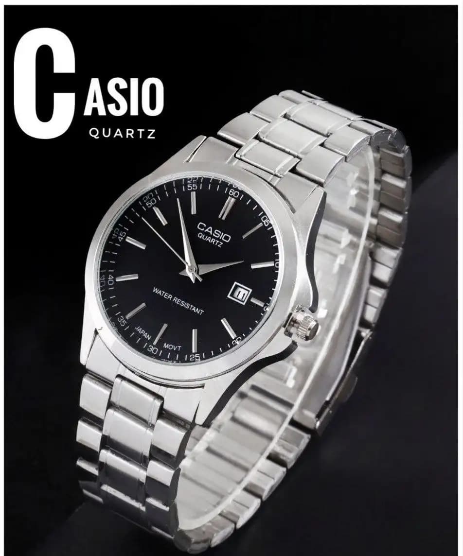ساعت Casio (نقره ای صفحه مشکی) کد 4239زنانه